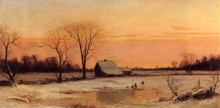 Alfred Thompson Bricher Winter Landscape